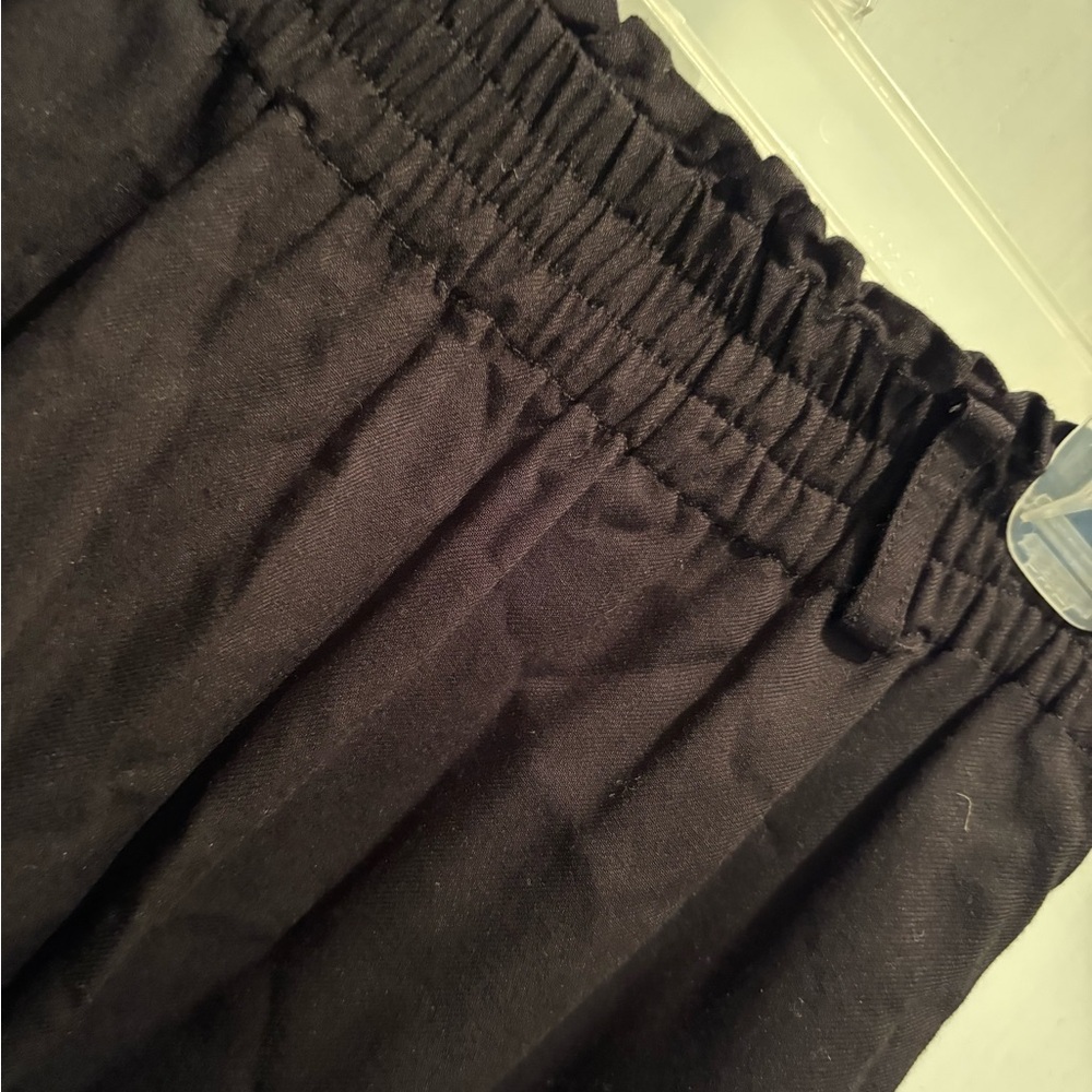 ALC Black Midi A-Line Skirt with High-Low Hem - Picture 4 of 5
